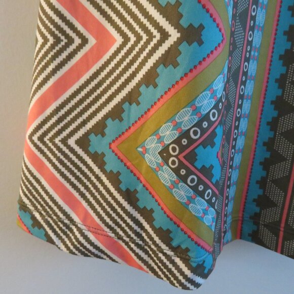 PRANA Ariel Athleisure Dress in Green Taos Southwestern Aztec Pickleball Sz XS - Picture 8 of 13